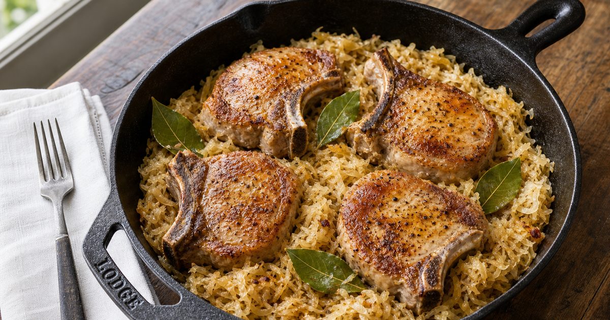 Sauerkraut And Pork Chops Recipe
